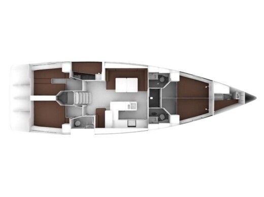 Sailboat  Bavaria 56 boat plan