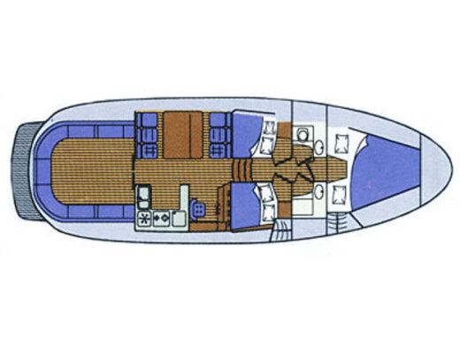 Motorboat SAS-VEKTOR Adria 1002 Boat layout