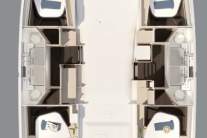 Hyra båt Katamaran Fountaine Pajot Fountaine Pajot FP 44 Quatuor ELECTRIC - 4 + 1 cab Trogir