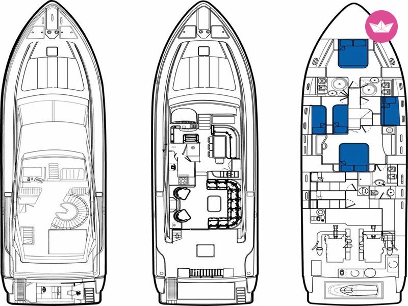 Motorboat Ferreti 680 for rental
