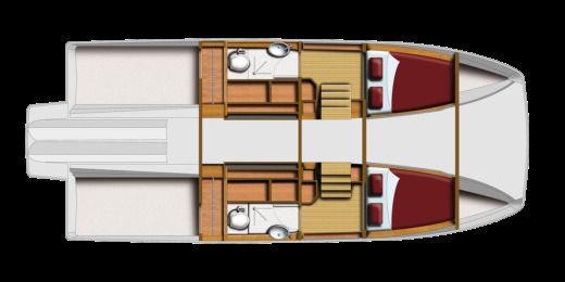 Motorboat Aquila Yacht Aquila 36 Y Boat design plan
