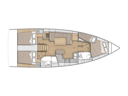 Sailboat  Oceanis 40.1 - Beneteau - First Line boat plan