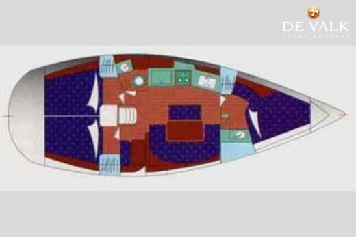 Sailboat Beneteau Oceanis 381 Boat layout