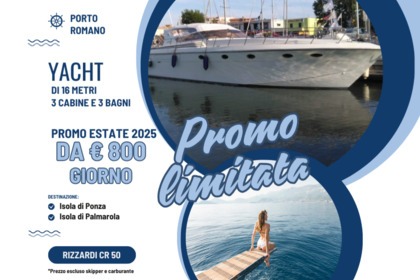 Charter Motor yacht Rizzardi Cr 50 - goditi una vacanza in barca Ostia