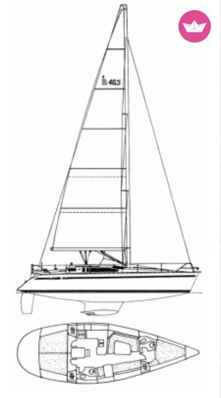 Hunter 40.5 Legend in Angra dos Reis for hire