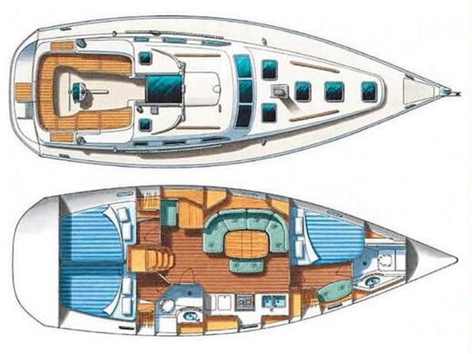 Sailboat BENETEAU OCEANIS 393 Boat design plan