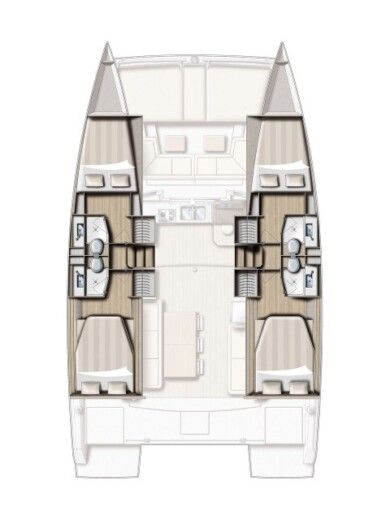 Catamaran Bali - Catana 41.1 boat plan