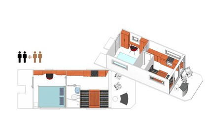 Enjoy gliding on the water with this house boat of