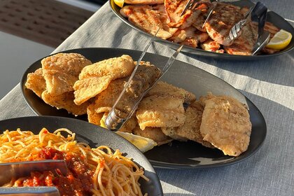 Caldera - Private Daily Catamaran Sailing Cruises around Athens with BBQ , Open Bar & Transfer