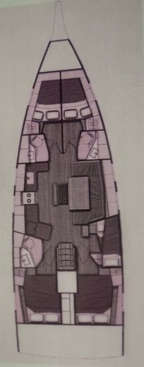 Sailboat Beneteau Oceanis 46.1 (with A/C & GENERATOR) Boat design plan