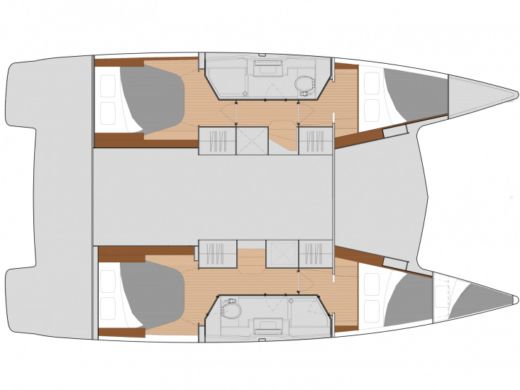 Catamaran  Isla 40 Skippered (skipper's fees not included) boat plan