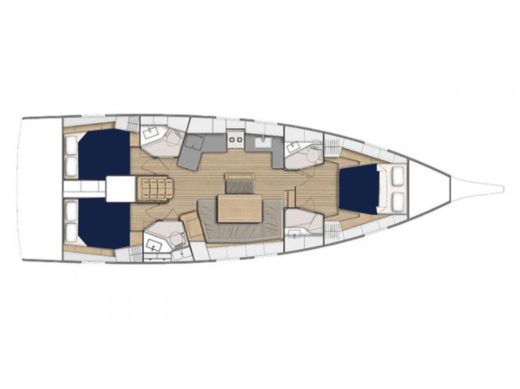 Sailboat  Moorings 46.3 boat plan
