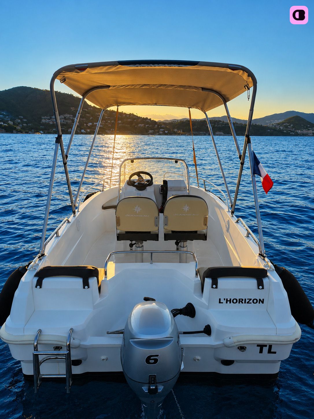 Bateau sans permis  Jeanneau Cap camarat 4.7 CC 6cv 4