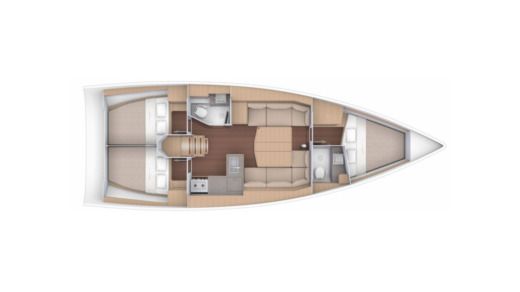 Sailboat Dufour Dufour 390 boat plan