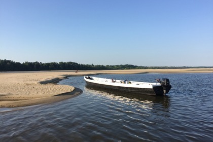 Traditional wooden boat from Vistula river