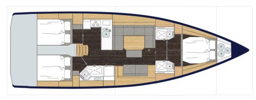 Sailboat Bavaria C45 Holiday edition boat plan
