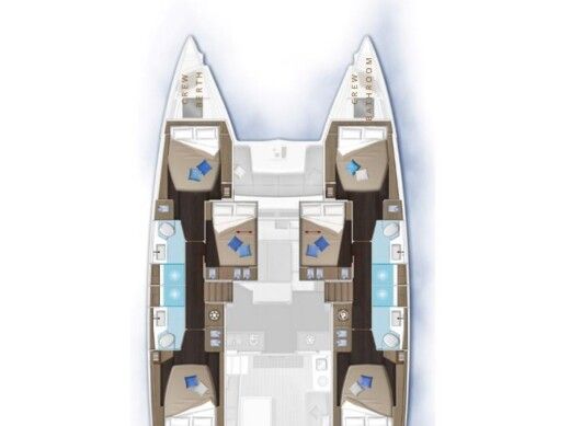 Catamaran  Lagoon 51 NEW Boat design plan