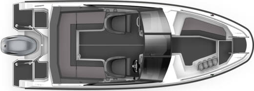 Motorboat Yamarin Cross BR62 Plan du bateau