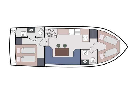 Motor Yacht Visscher Yachting Concordia 102 AC Plan du bateau
