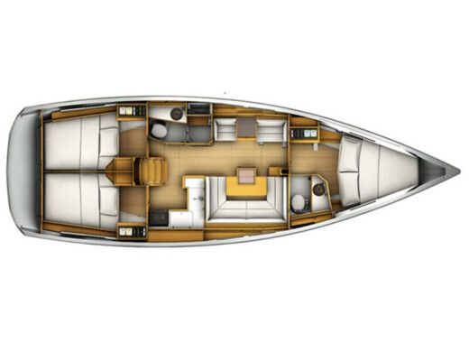 Sailboat JEANNEAU SUN ODYSSEY 409 boat plan