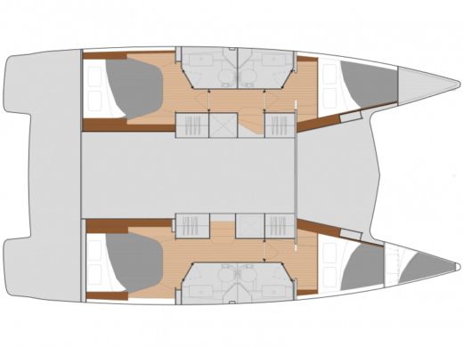 Catamaran Isla 40 Boat layout