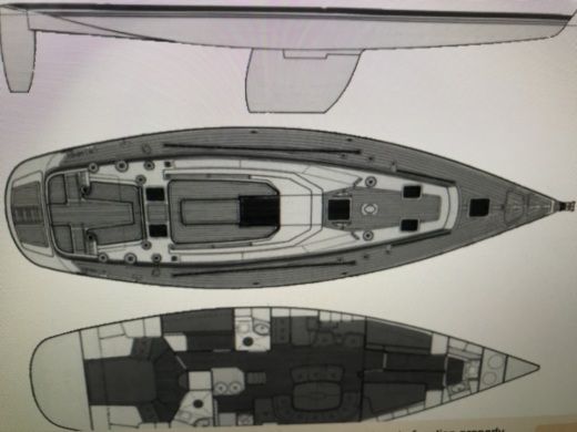 Sailboat Bavaria 51 boat plan