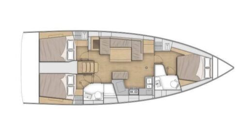 Sailboat Beneteau Oceanis 40 Boat design plan