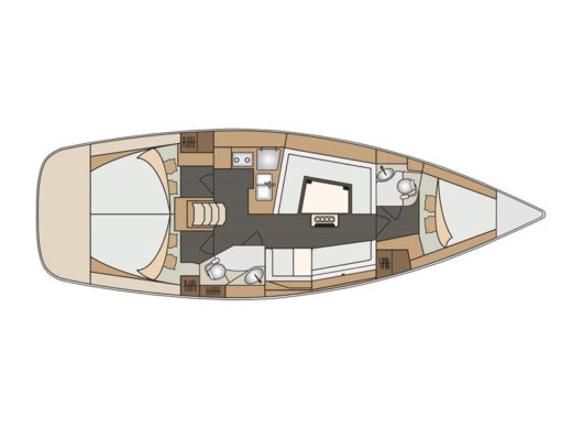 Sailboat ELAN ELAN 40 IMPRESSION Boat layout