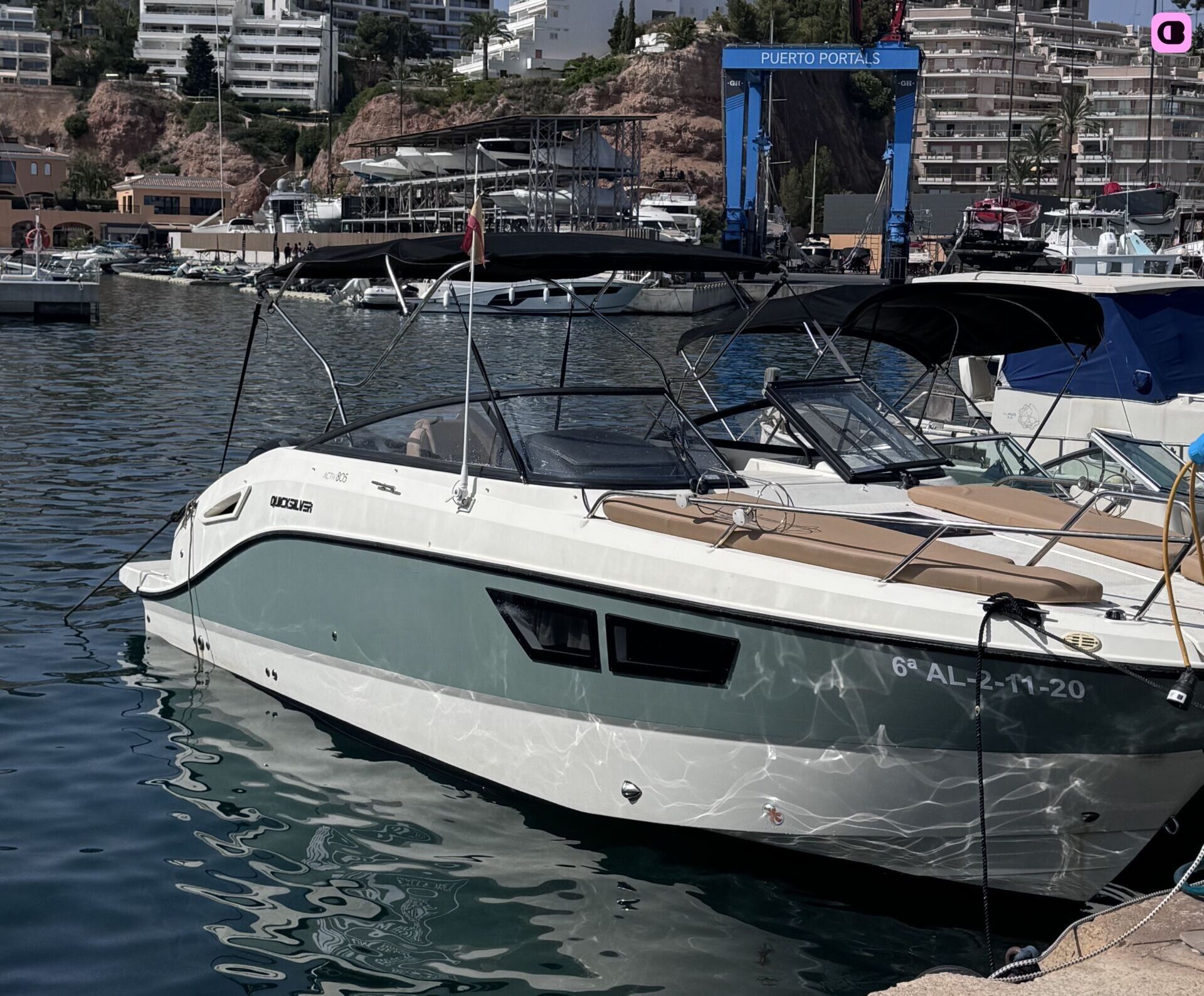 Bateau à moteur Quiksilver Activ 805 Cruise 300cv