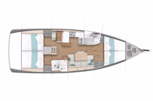 Sailboat  Sun Odyssey 440 Boat design plan