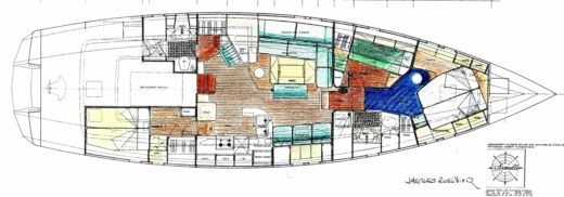 Sailboat chantier Meta Modèle unique Plan du bateau