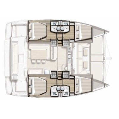 Catamaran Catana Sas BALI 4.1 Boat design plan