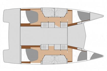 Rental Catamaran  Isla 40 (A/C & Watermaker & Generator - 4+1 Cabins Kavala