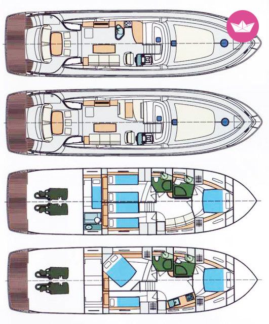 Bateau à moteur Prinz 54/56 de particuliers et professionnels