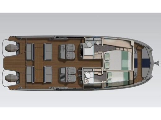 Motorboat  Yot 36 Planta da embarcação