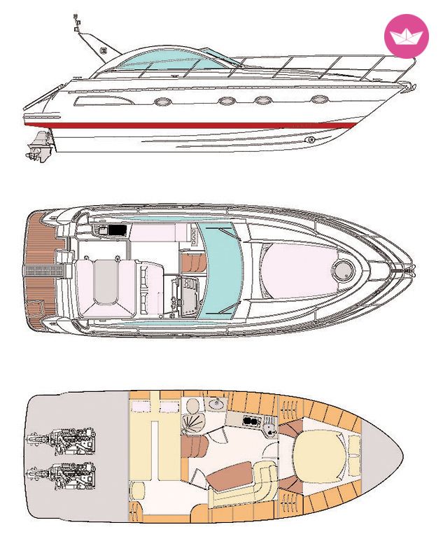 Motorboot Pearlsea Yachts 36 Open zu vermieten