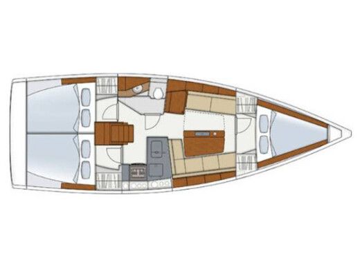 Sailboat HANSE HANSE 345 boat plan