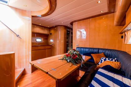 Yacht in marina Santa Eulalia, Ibiza