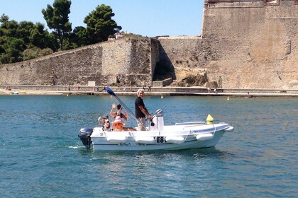 Charter Boat without licence  DIPOL GLASS Cala 450 Collioure