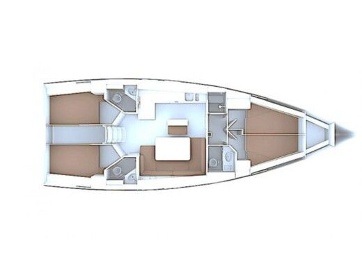 Sailboat BAVARIA CRUISER 46 ''Elektra'' Boat layout