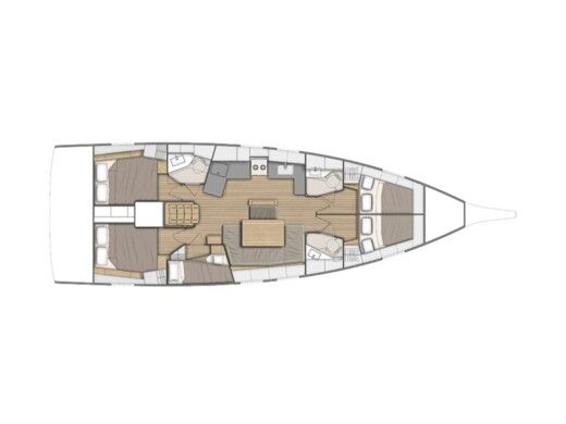 Sailboat Beneteau Oceanis 46.1 boat plan