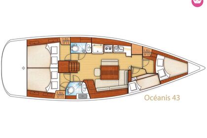 Private cruises in Halkidiki on a Beneteau 43