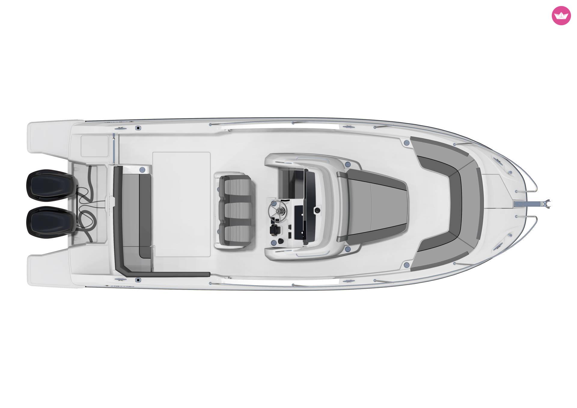 Bateau à moteur Jeanneau Cap Camarat 9.0 Cc 500cv 5