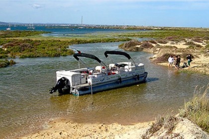 Aluguel Lancha Sun Tracker Party Barge 27 Olhão