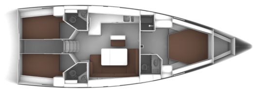 Sailboat Bavaria 46 Cruiser boat plan