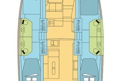 Hyra båt Katamaran Catana Group Bali 4.2 - 4 + 1 cab. Pozzuoli