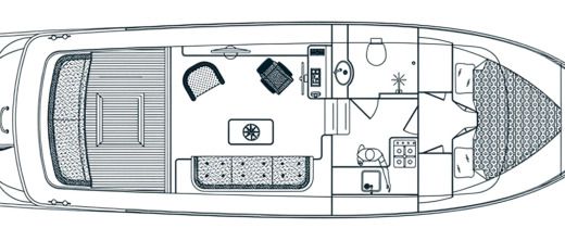 Motorboat pikmeercruiser Vedette Hollandaise boat plan
