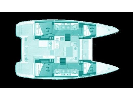 Catamaran  Lagoon 40 boat plan