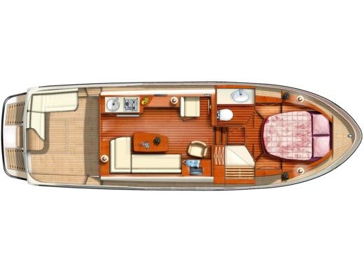 Motor Yacht  Linssen GS 34.9 Sedan Boot Grundriss