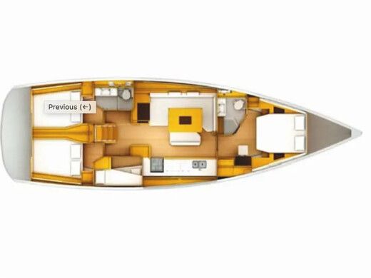 Sailboat Jeanneau Sun Odyssey 509 boat plan